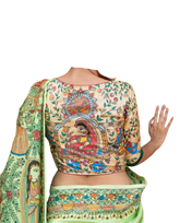 Pure Tussar Silk print saree